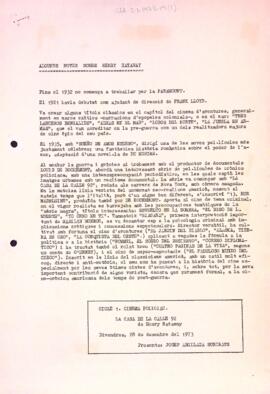 Algunes notes sobre Henry Hataway