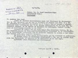Carta a José Gonazález-Sama