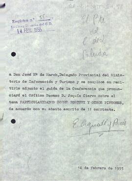 Enviament del guió d'una conferència