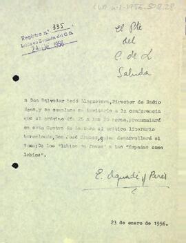Invitació del president al director de Ràdio Reus