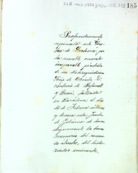 Carta del president, Enric Bages, comunicant la mort d'Antonio de Bofarull i demanant la col·laboració per dedicar al difunt una vetllada necrològica