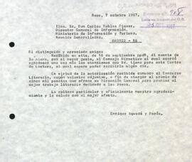 Carta del president al director general d'informació