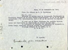 Carta del president al cònsol britànic sol·licitant ajuda per a rebre l'autorització necessària per a projectar els documentals anglesos