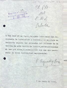 Enviament de les galerades de la revista del Centre de Lectura
