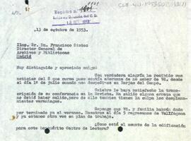Carta del president a Francisco Sintes