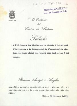 Invitació a l'alcalde