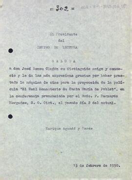 Agraïment a Josep Romeu per deixar el projector de cinema