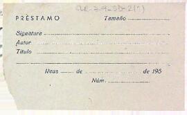 Formularis de préstec de documents