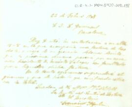 Carta dirigida a León Gaumont per informar que pròximament el president del Centre passarà a liquidar la factura pendent