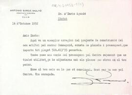 Documentació sobre el projecte de construcció del nou edifici del carrer Concepció