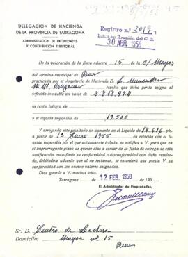 Taxació d'un immoble