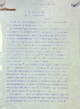 Còpia de la carta enviada per Pere Cavallé a José Nicolau