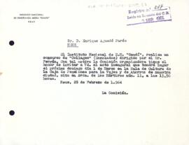 Invitació acte de l'Institut Gaudí