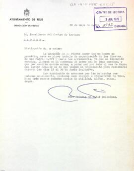 Programació del Centre de Lectura