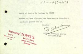 Nota del consolat general d'Estats Units al Centre de Lectura