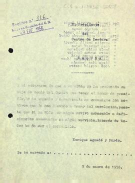 Carta del president a socis que s'han donat de baixa