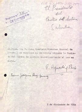 Carta del president al director general de premsa