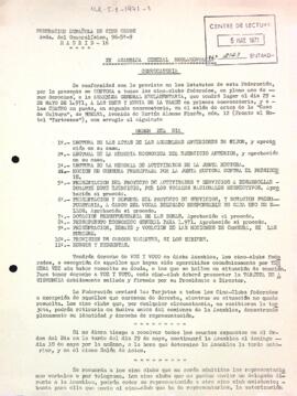 Carta de la Federación Nacional de Cine Clubs