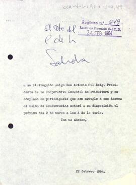 Ús de la sala de conferències