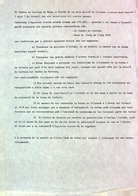 Bases per a una beca d'investigació