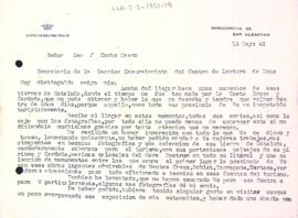 Carta del Marquès de Santa María del Villar a la Secció Excursionista