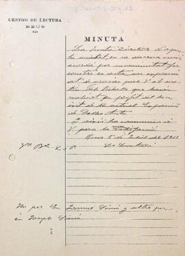 Carta d'agraïment als germans Simó i Bofarull
