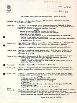 Relació d'actes a celebrar al Centre de Lectura durant els mesos de maig i juny