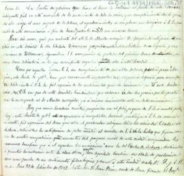 Carta d'agraïment de Jaume Padró a Joan Prim pel donatiu fet a la Biblioteca del Centre de Lectura