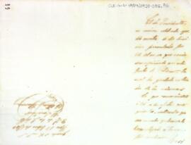 Carta  de contingut parcialment il·legible per comunicar la decisió de la junta de govern