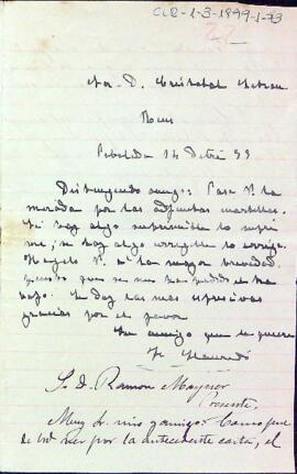 Carta de J. Llauradó adjuntant els seus escrits