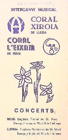 Intercanvi musical, Coral Xiroia, Coral L'Eixam