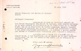 Josep Calaf demana que se li busqui un relleu com a president de la Secció d'Art