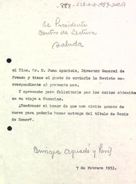 Carta del president al director general de premsa