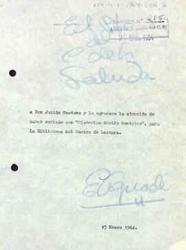 Agraïment a Julián Gustems