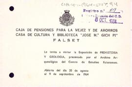 Invitació Biblioteca de Falset