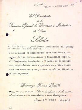 Enviament de cartells i informació del concurs de mecanografia