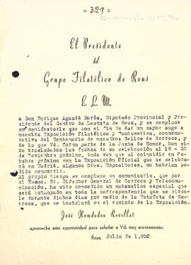 Canvi en les dates de l'Exposició Filatèlica i Numismàtica