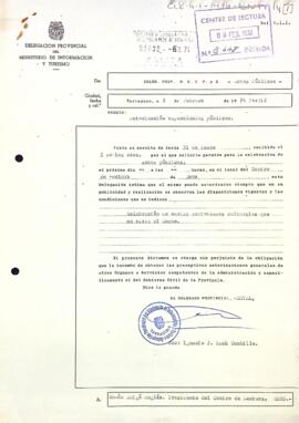 Autorització per a la celebració d'activitats culturals