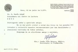 Carta de Jesús Otín a Ramon Amigó