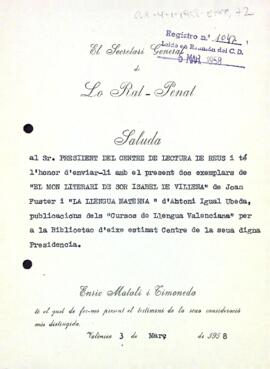 Donatiu d'Enric Matali