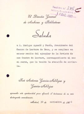 Carta de José Antonio García-Noblejas