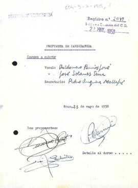 Proposta de candidatura