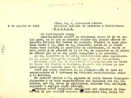 Carta d'Enric Aguadé Parés a Francisco Sintes