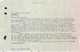 Carta de la Secció Excursionista a Jenaro Martorell