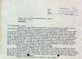 Carta a José González-Sama y García