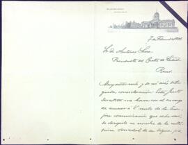 Carta d'agraïment de la Biblioteca-Museu Balaguer