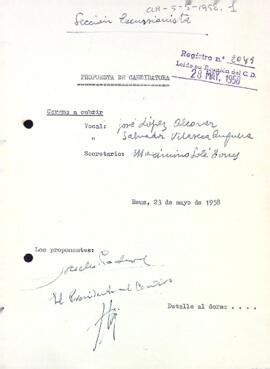 Proposta de candidatura