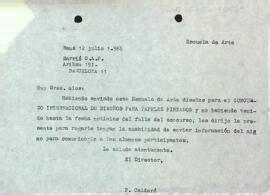 Carta del director a Sarrió C.A.P.