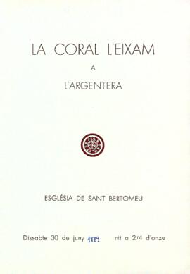 La Coral L'Eixam a l'Argentera