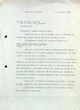 Carta a Joan Ros i Sabaté